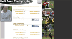 Desktop Screenshot of mattlanephotos.com
